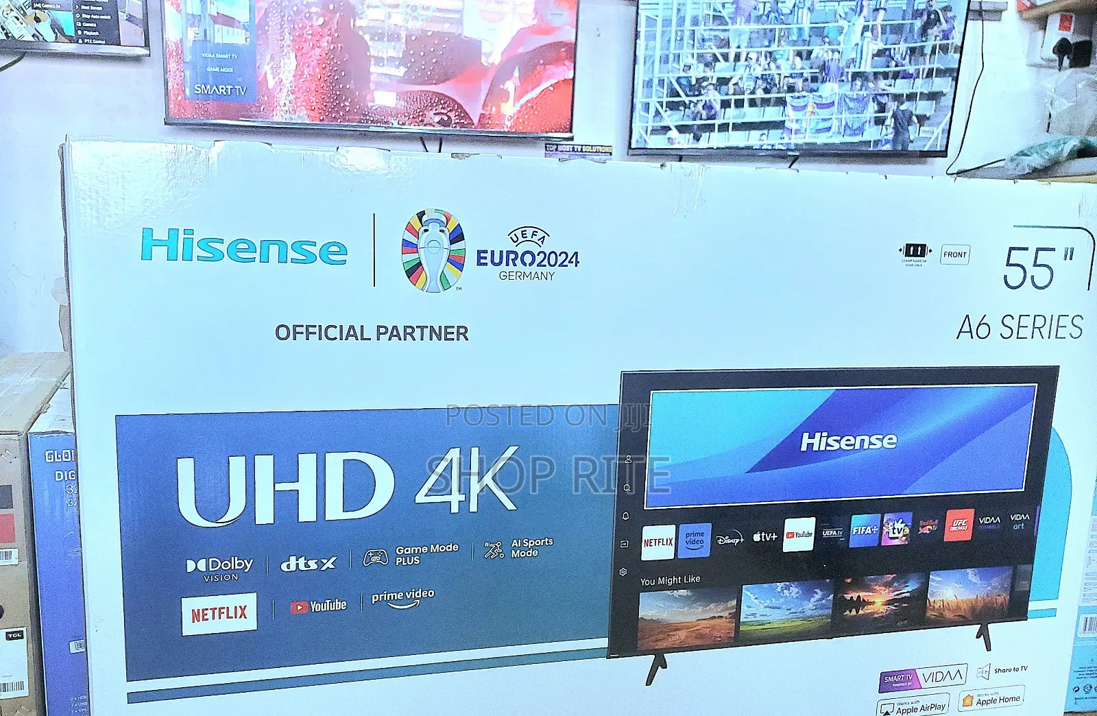 Hot Deal Hisense 55inches Uhd Smart A6 Series TVS