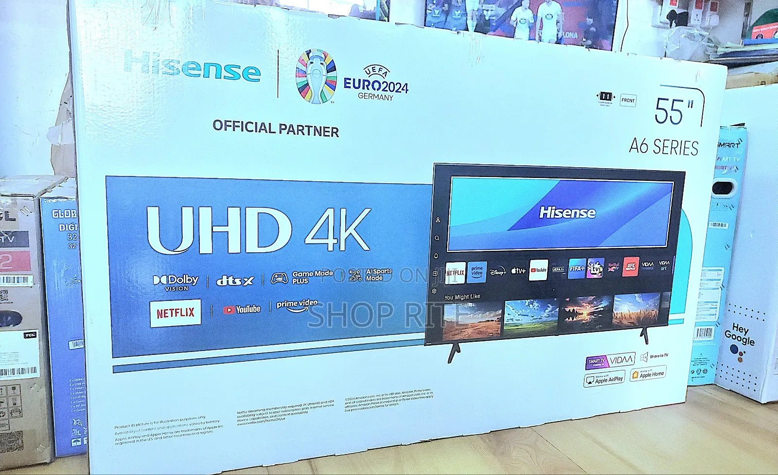 Beyi Powa Hisense 55inches Uhd A6 Series Smart Tv