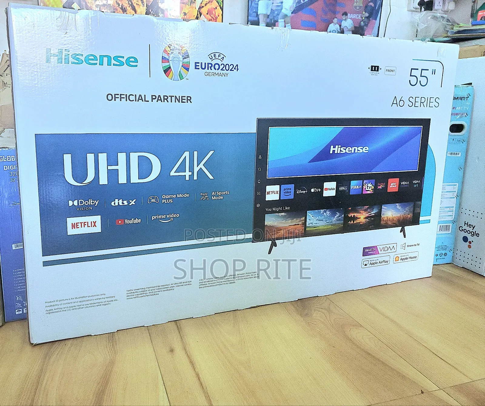 Beyi Powa Hisense 55inches Uhd A6 Series Smart Tv