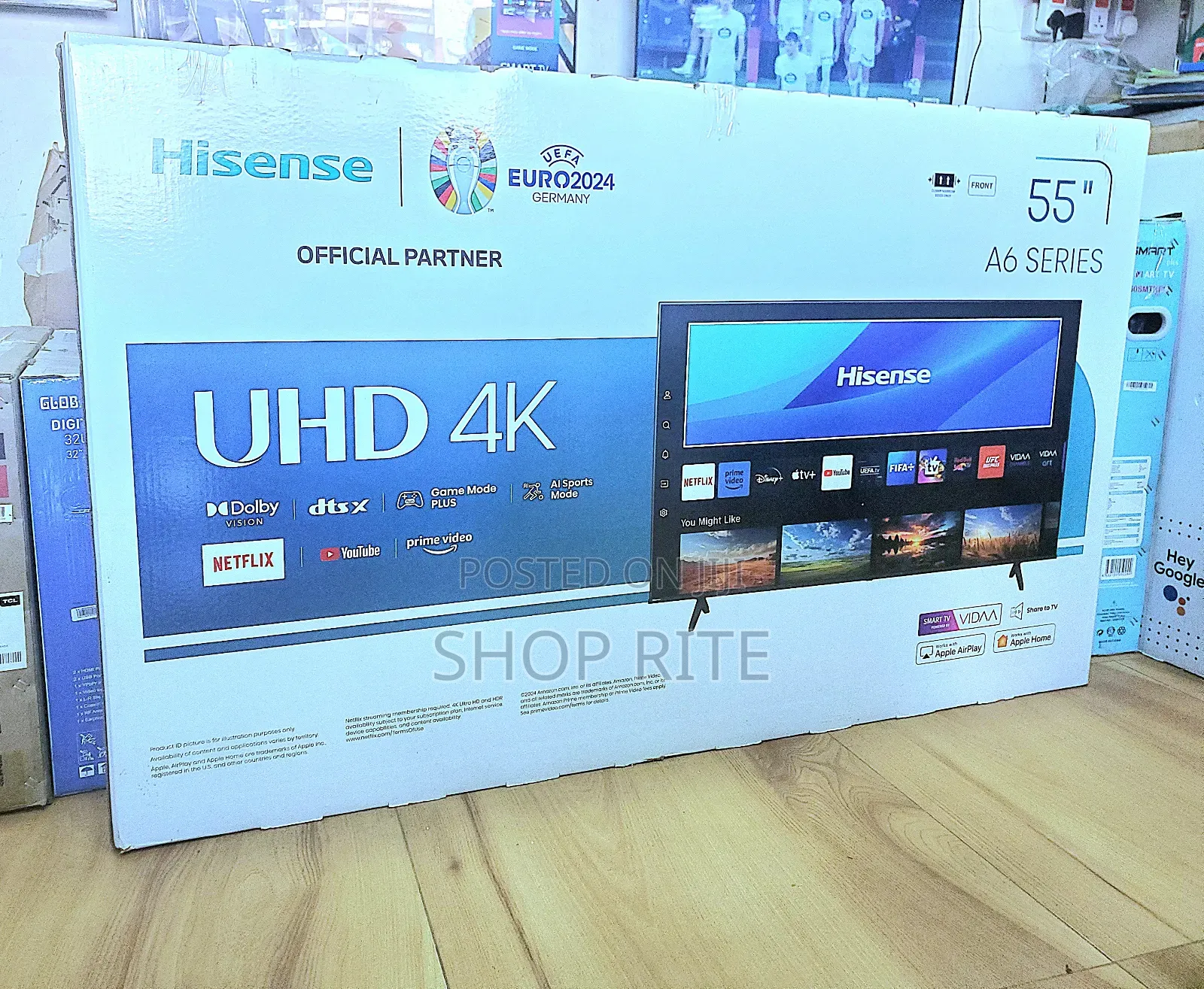 Hisense Original 55inch Smart Uhd A6 Series Tv
