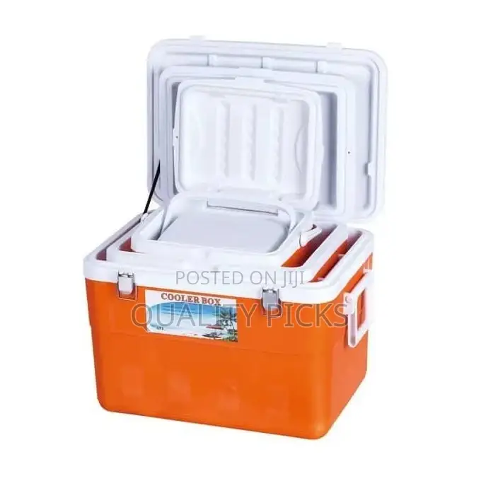 4 Set of 5L 13L 27L 45L Plastic Insulated Ice Cooler Box
