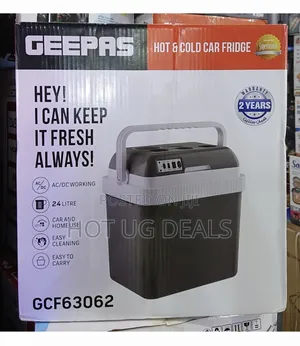 Geepas 24l Hot Cold Car Fridge - Black