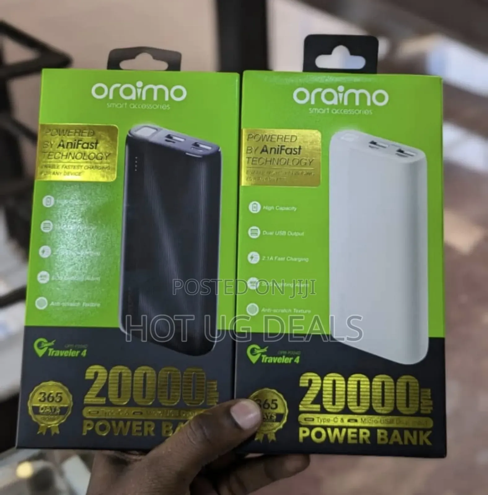 Oraimo Traveler-4 20000mah Portable Power Bank With Torch