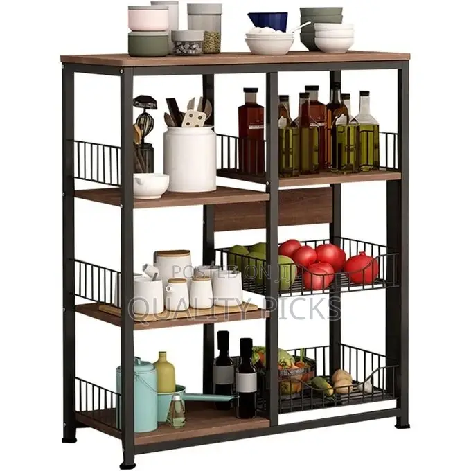Multi-Layer Kitchen Cabinet Storage Rack Pantry