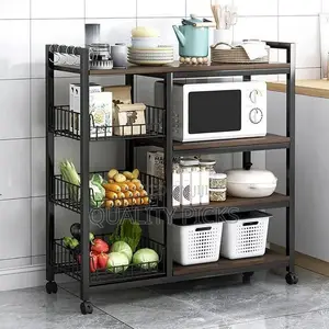 Multi-Layer Kitchen Cabinet Storage Rack Pantry