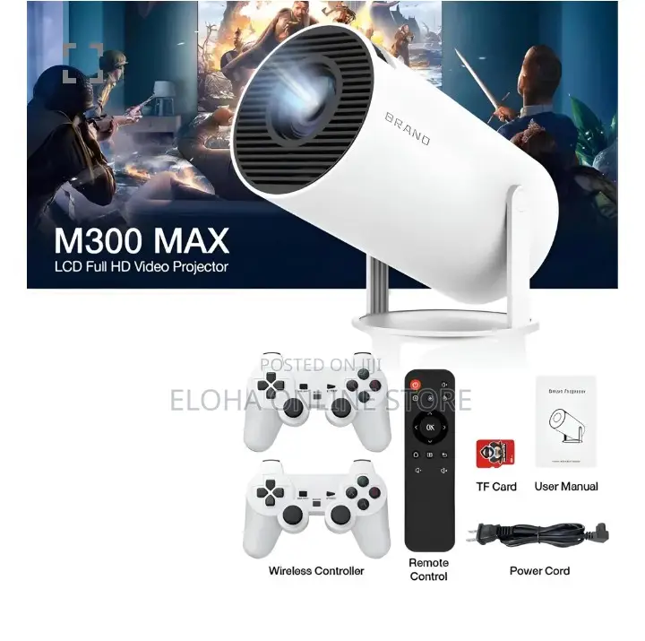 2 In 1 Portable Projector HD Gaming Console