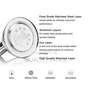 Kaisa Villa 3L Stovetop Teapot Stainless Steel Tea Kettle-