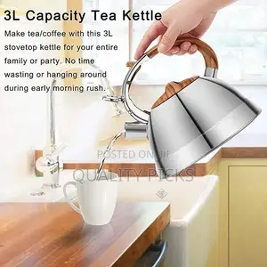 Kaisa Villa 3L Stovetop Teapot Stainless Steel Tea Kettle-