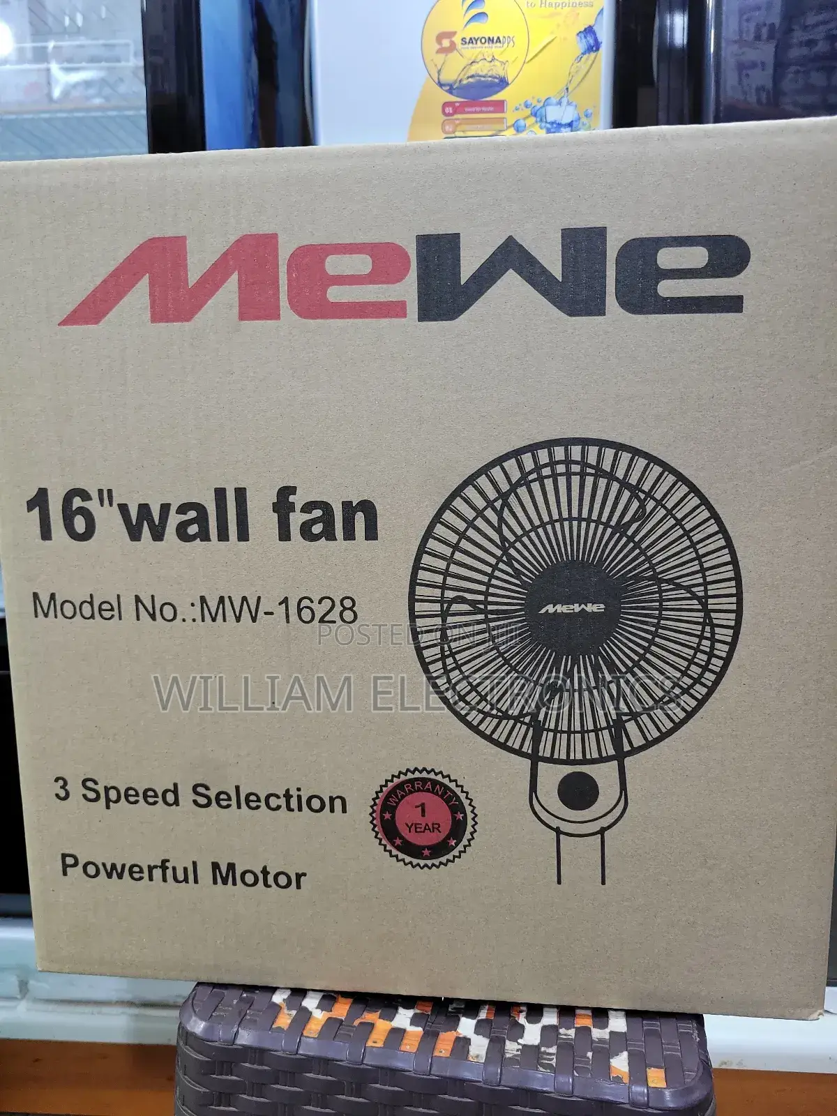16inch Mewe Wall Fan With a Speed Switch/Mewe Wall Fan