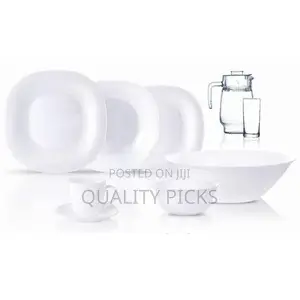 Luminarc Neo Carine White Plates Bowls Cups Plates Set