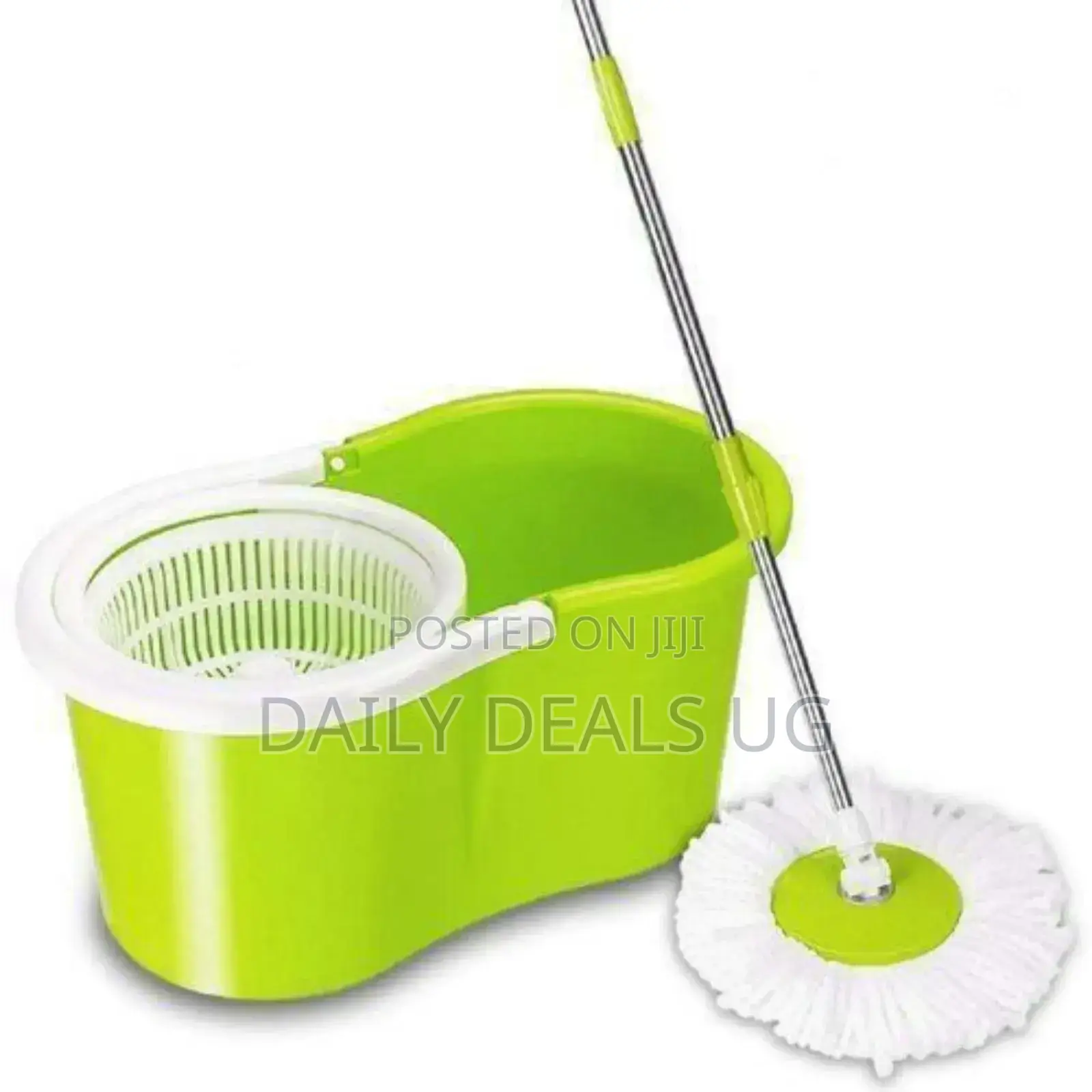 Green and White Spin Mopper