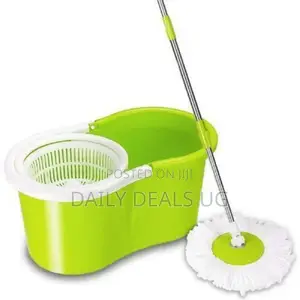 Green and White Spin Mopper