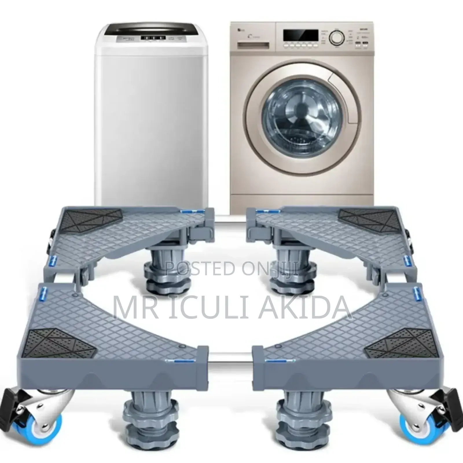 Adjustable 4wheels Fridge/Washing Machine Stand Upto 400kgs
