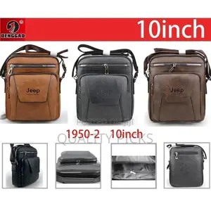 Jeep 1 Piece of 10 Inch Man Casual Leather Bag