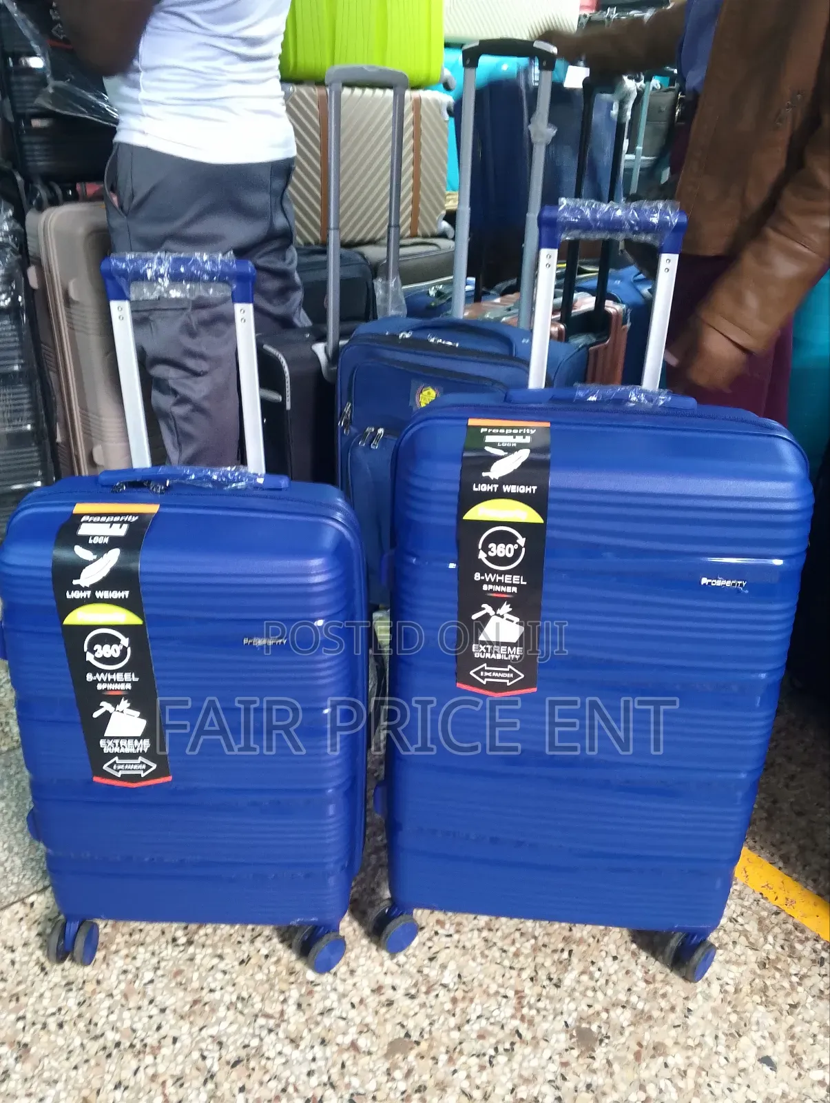 Extreme Rubber Plastic Suitcases.Medium.( Blue )