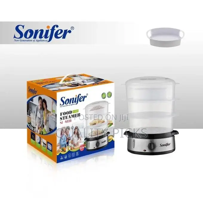 Sonifer Electric Food Steamer for Cooking, 3 Tiers