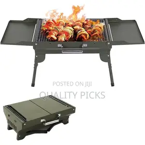 Portable Briefcase Charcoal Barbecue Grill Foldable