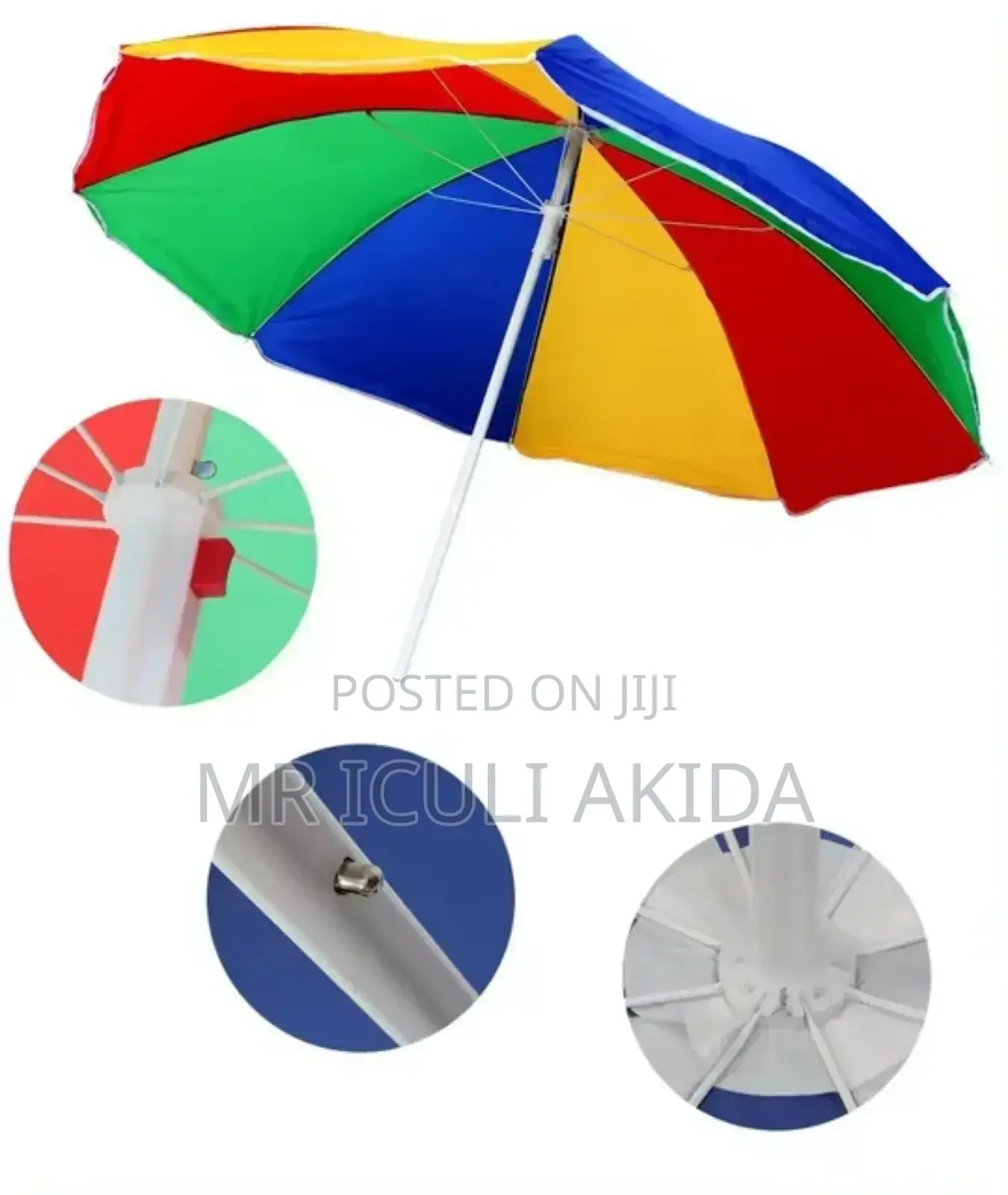 1.7mtrs Mixed Colour Busines/Beach/Restaurant Umbrella