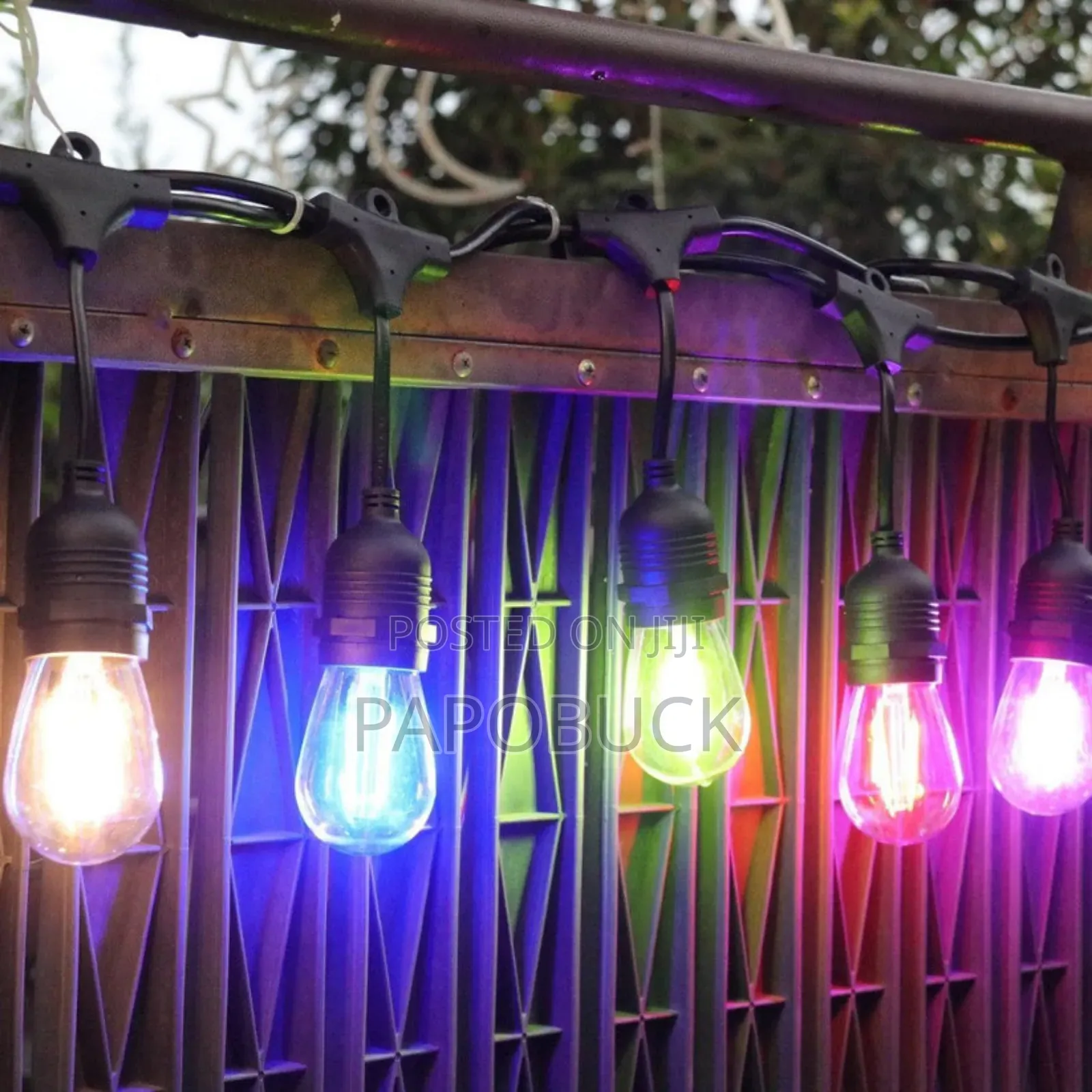 10 PCS Colored String Filament Bulbs - 5 Metres, RGBY