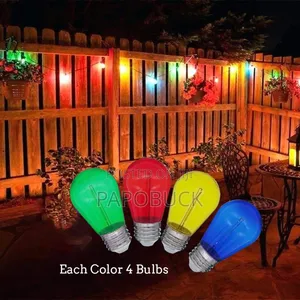10 PCS Colored String Filament Bulbs - 5 Metres, RGBY