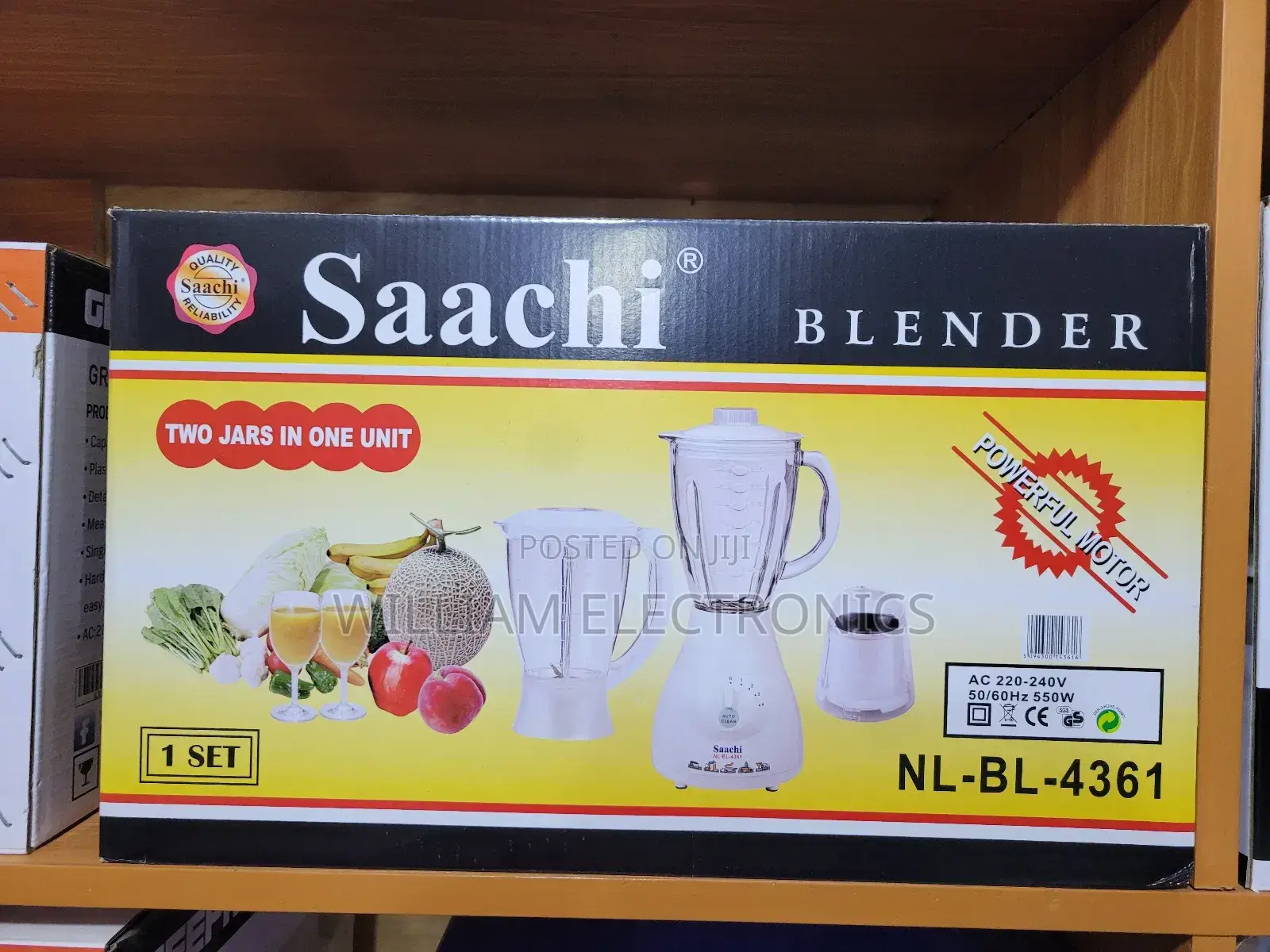 3in1 Saachi Blender/White Electric Saachi Blender 1.5L