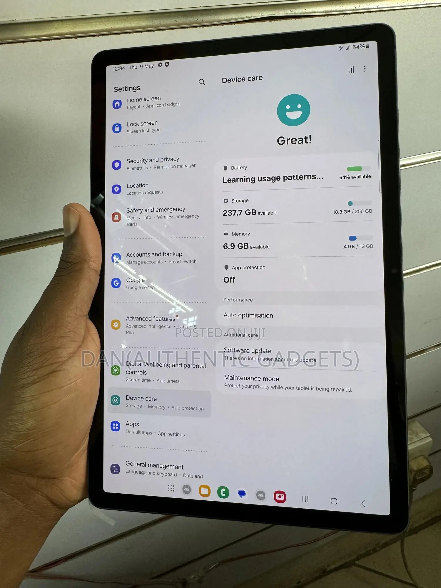 New Samsung Galaxy Tab S9 256 GB Gray