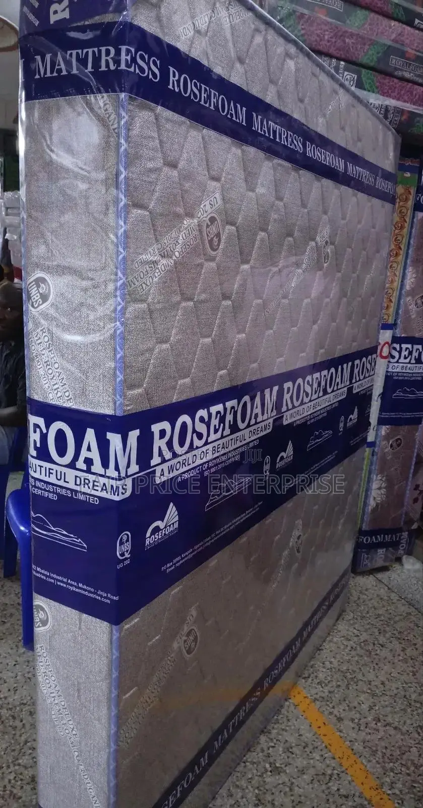 Rosefoam Mattress High Density 6x6x6 Inches