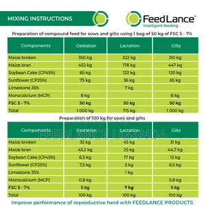 FEEDLANCE SOW CONCENTRATES 5-7% - Concentrate for SOWS