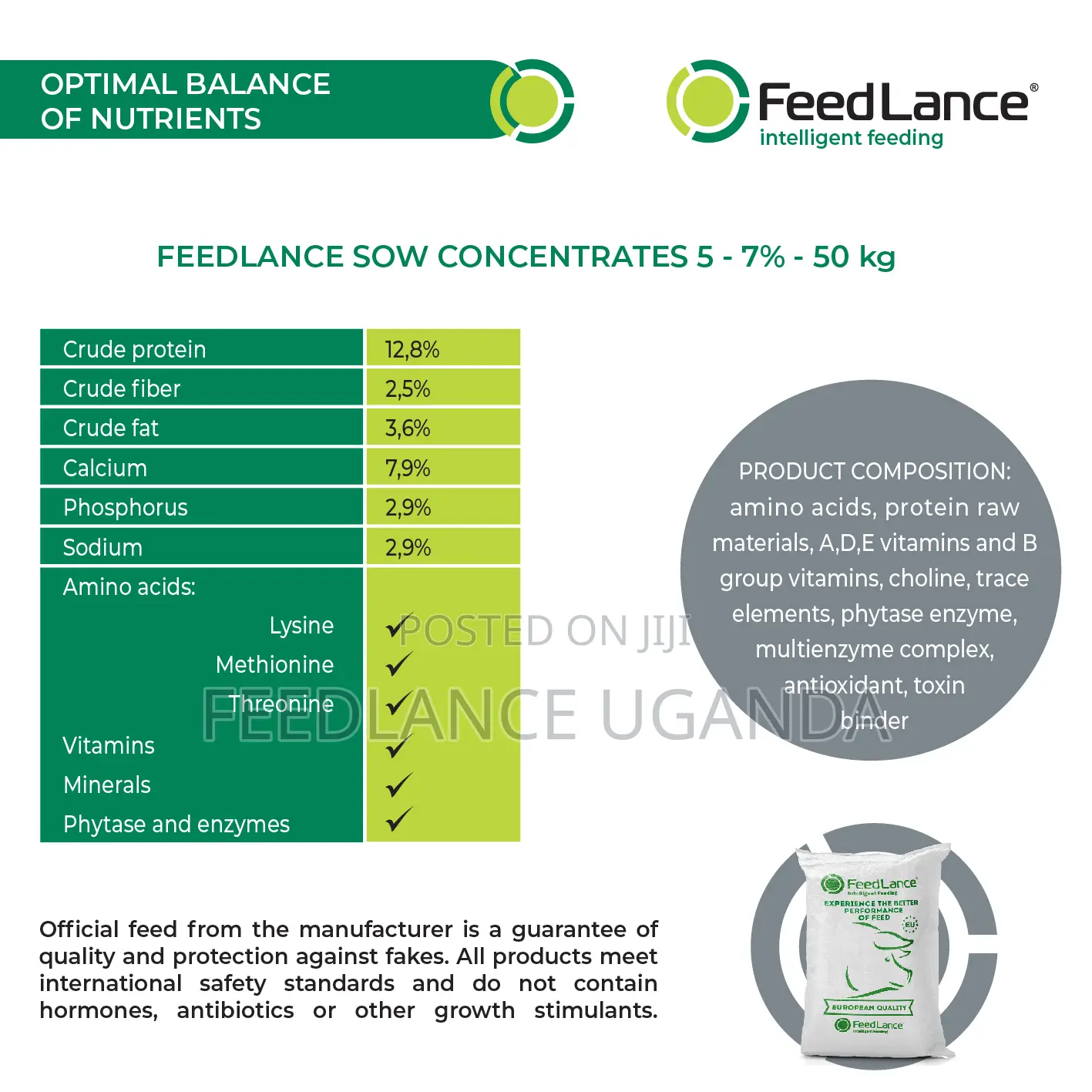 FEEDLANCE SOW CONCENTRATES 5-7% - Concentrate for SOWS