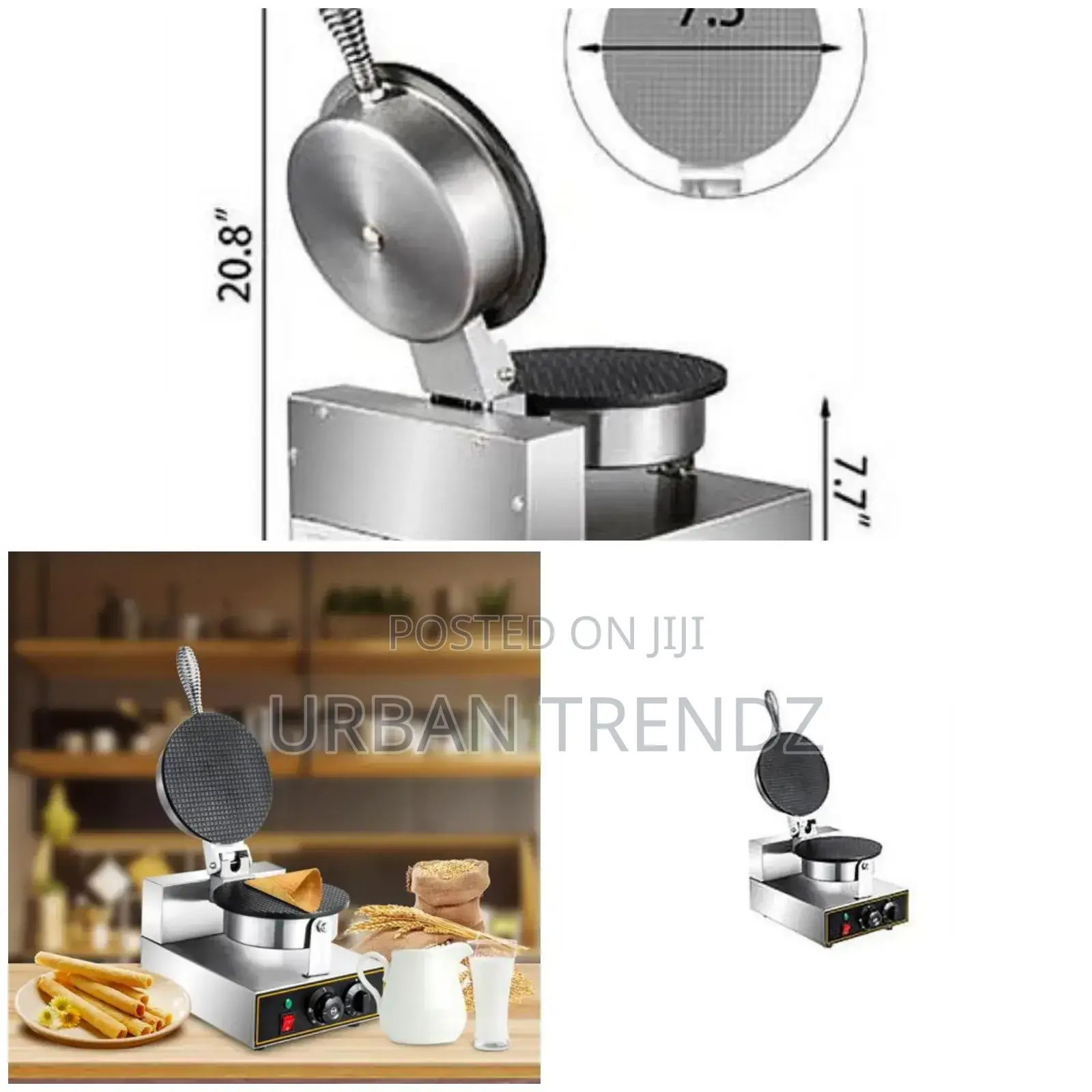 Commercial Waffle Ice Cream Cone Maker