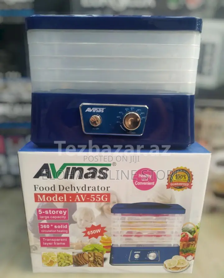 AVINAS Food Dehydrator Fruit Dryer - 5 Layers Storey