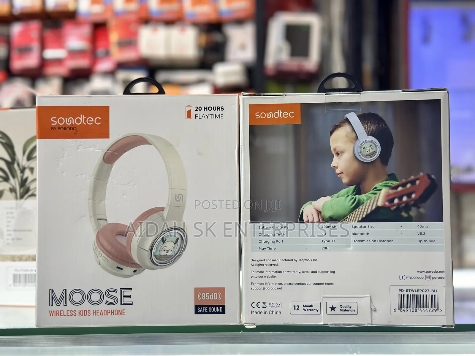 Porodo Soundtec Moose Wireless Kids Headphone