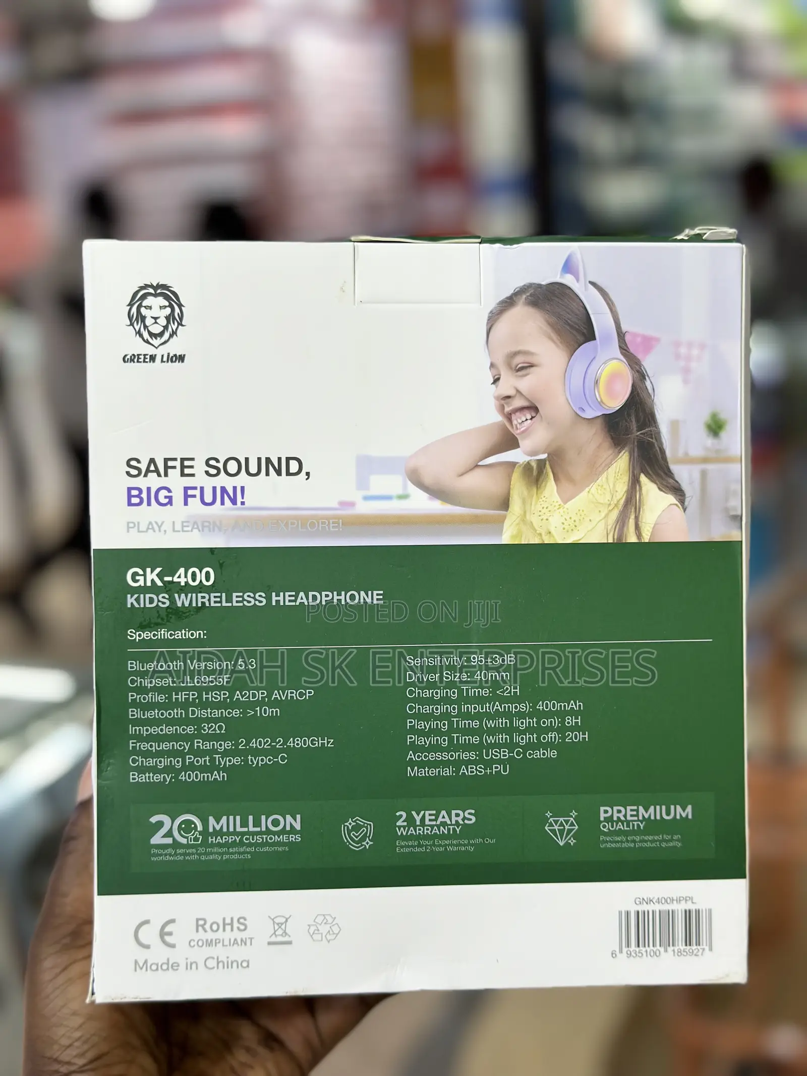 Green Lion Gk-400 Kids Wireless Headphone