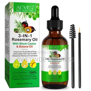 3-in-1 Rosemary Oil With Black Castor and Batana Oil