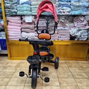 Kids Tricycle With Canopy and Side Supports