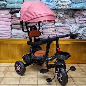 Kids Tricycle With Canopy and Side Supports