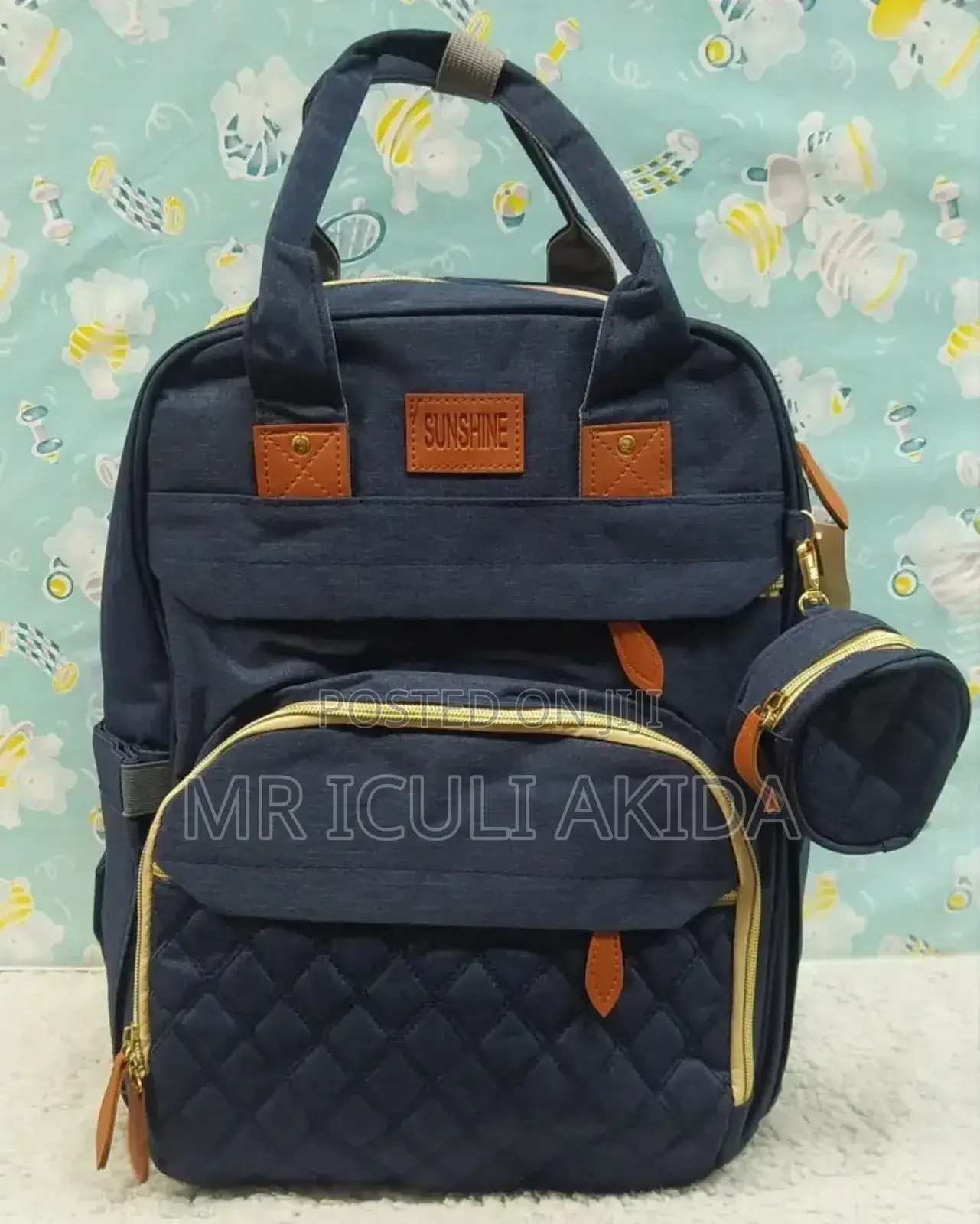 3in1 Baby Diaper Bag Bed WTH Usb Port,Mosquito Net,Bottle