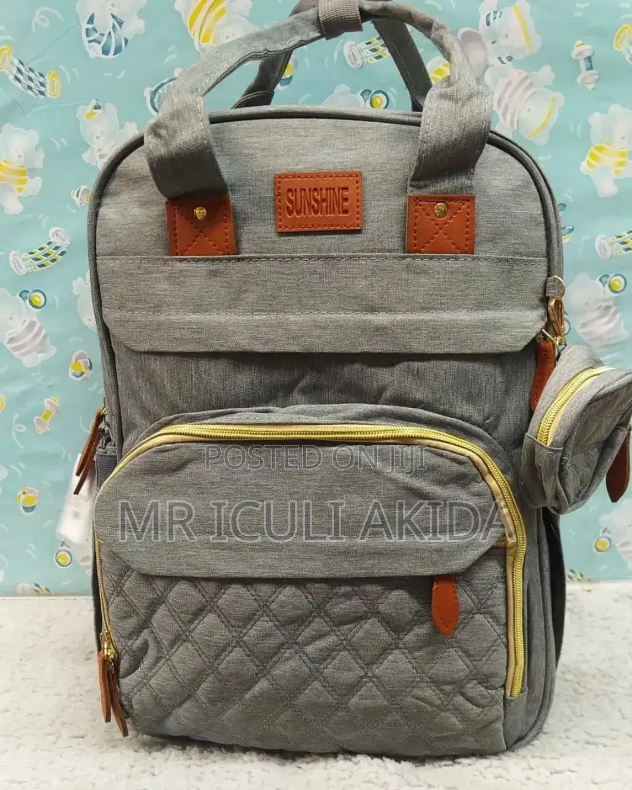 3in1 Baby Diaper Bag Bed WTH Usb Port,Mosquito Net,Bottle