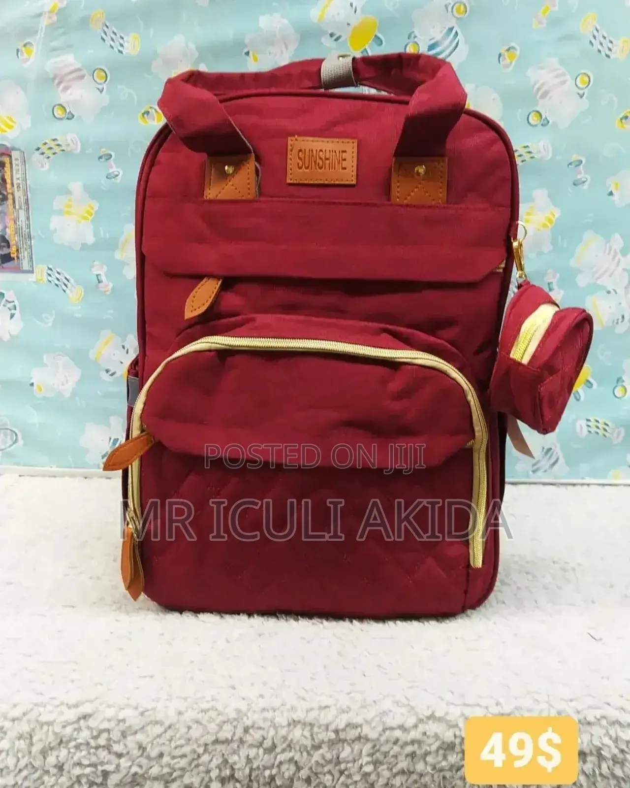 3in1 Baby Diaper Bag Bed WTH Usb Port,Mosquito Net,Bottle