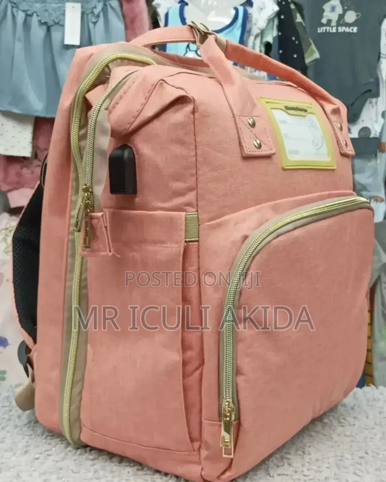 3n1 Baby Diaper Bag Bed With Mosquito Net