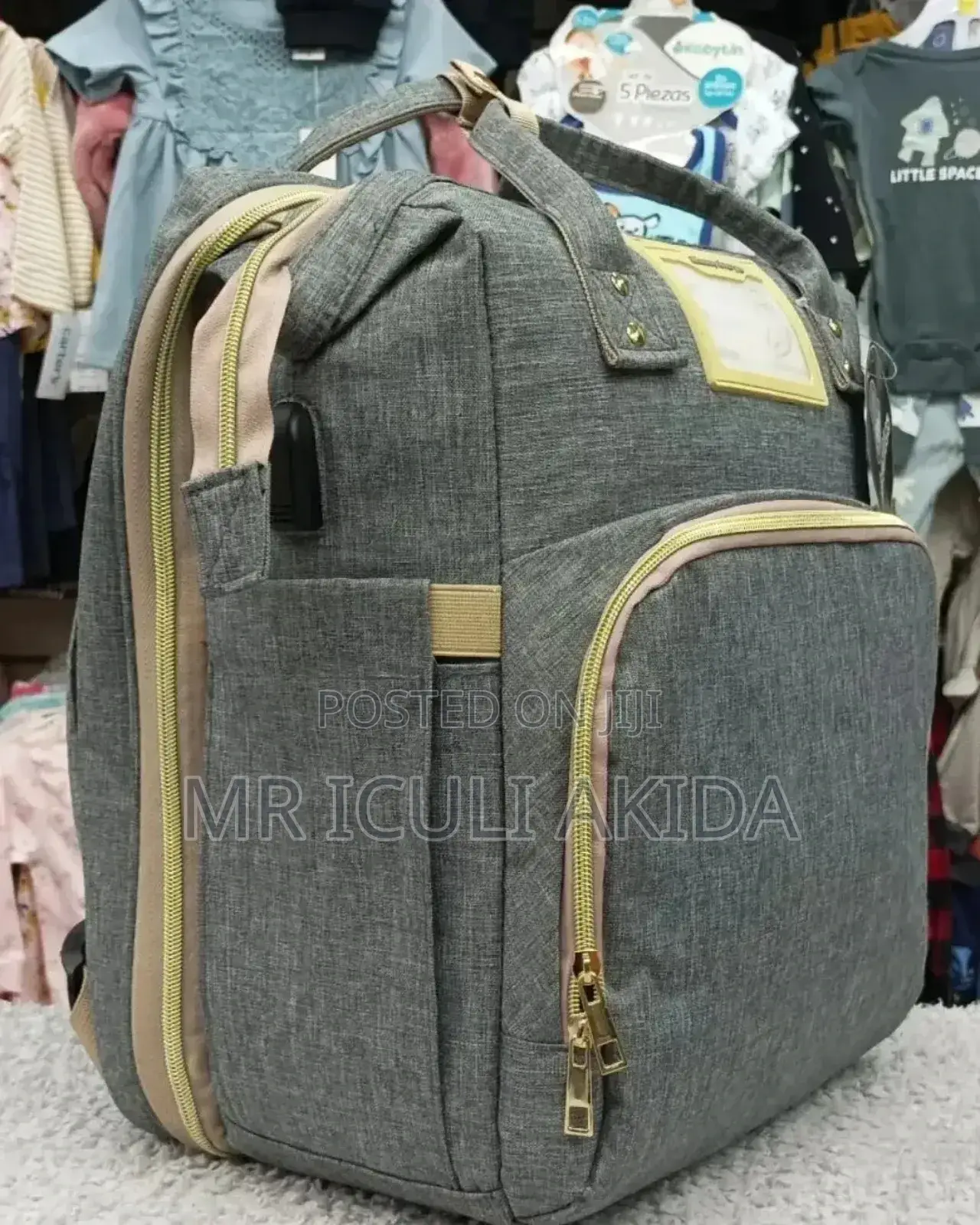 3n1 Baby Diaper Bag Bed With Mosquito Net