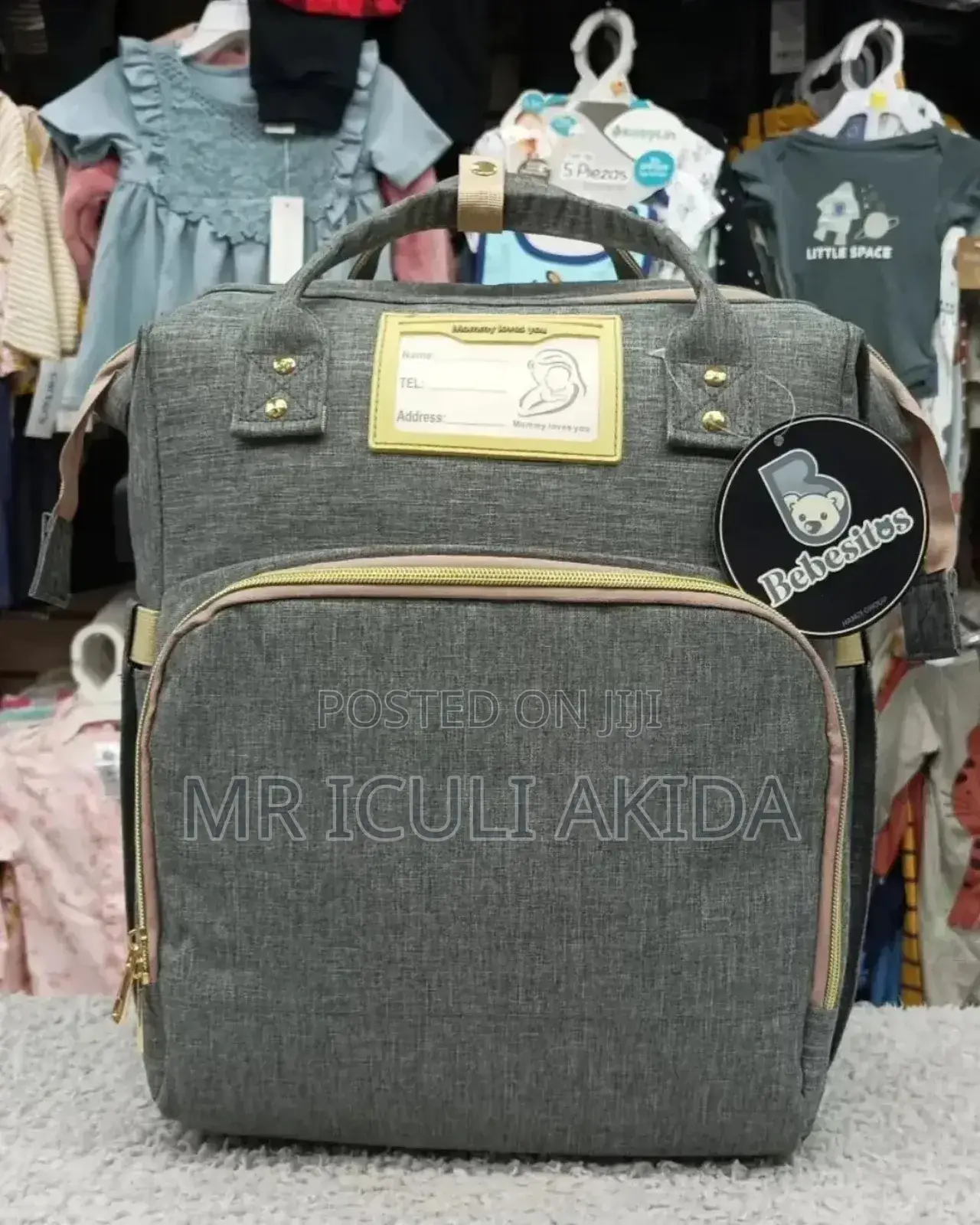 3n1 Baby Diaper Bag Bed With Mosquito Net