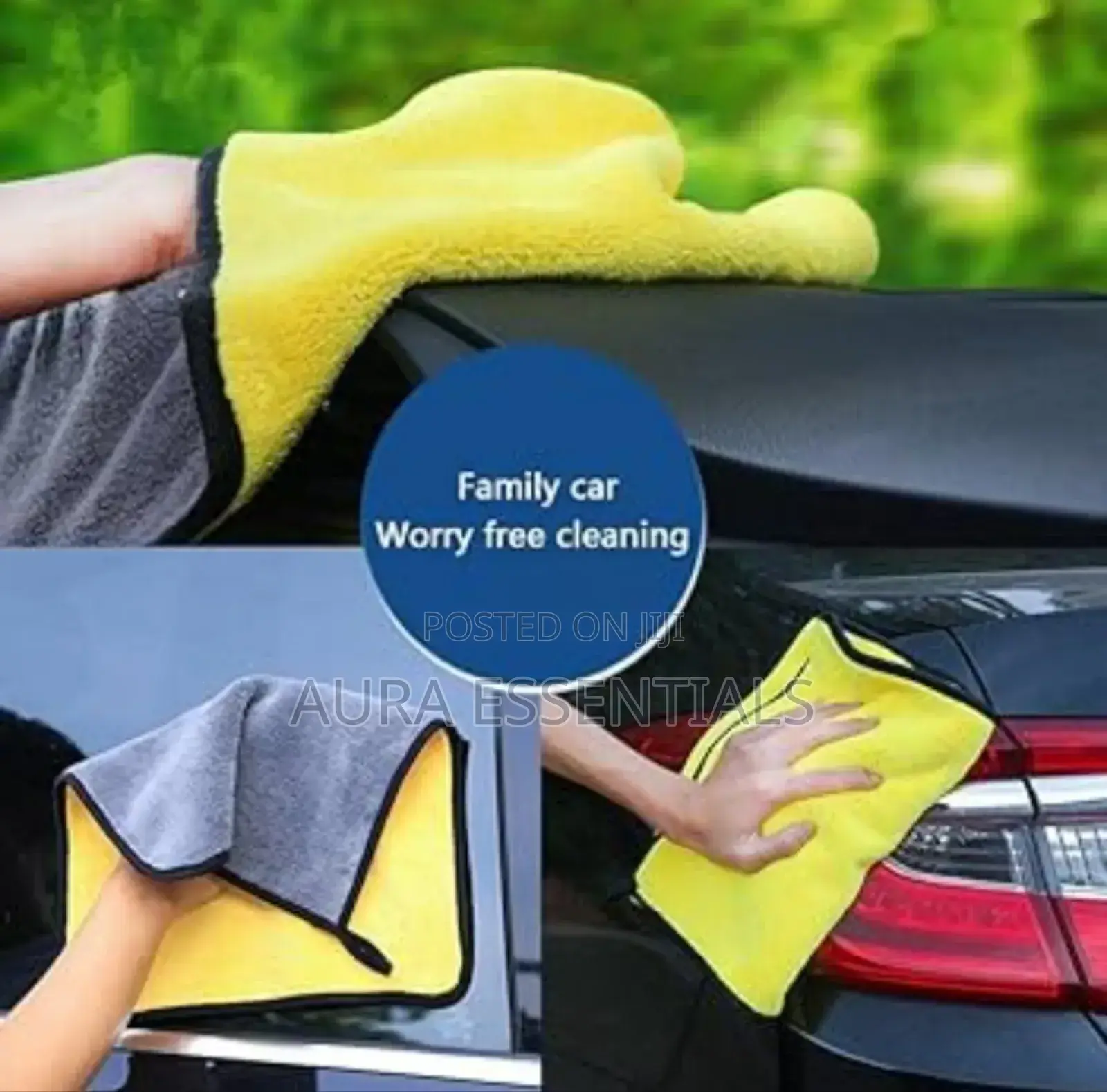 Double Sided Coral Velvet Microfiber Car Towel