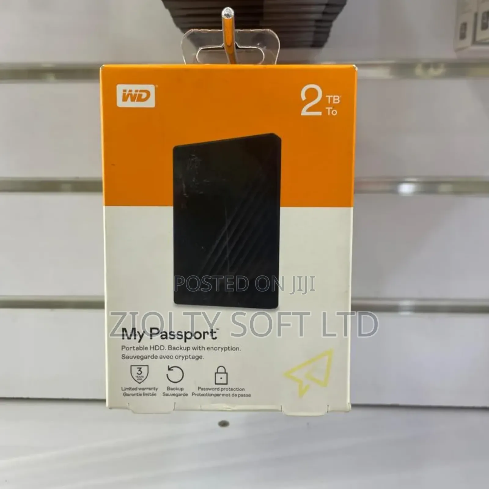 2tb Wd- My Passport External Hard Drive