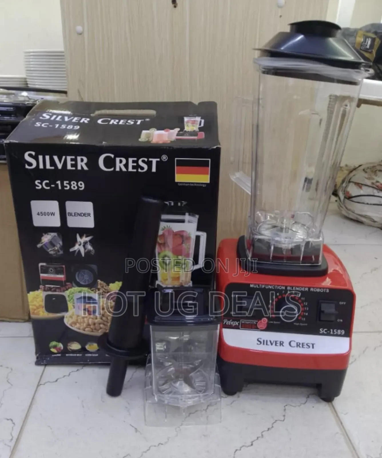 Silvercrest 2l Multifunctional Electric Blender - Red