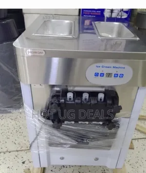 3 Levers Table Top Ice Cream Maker Machine (Small) - Silver