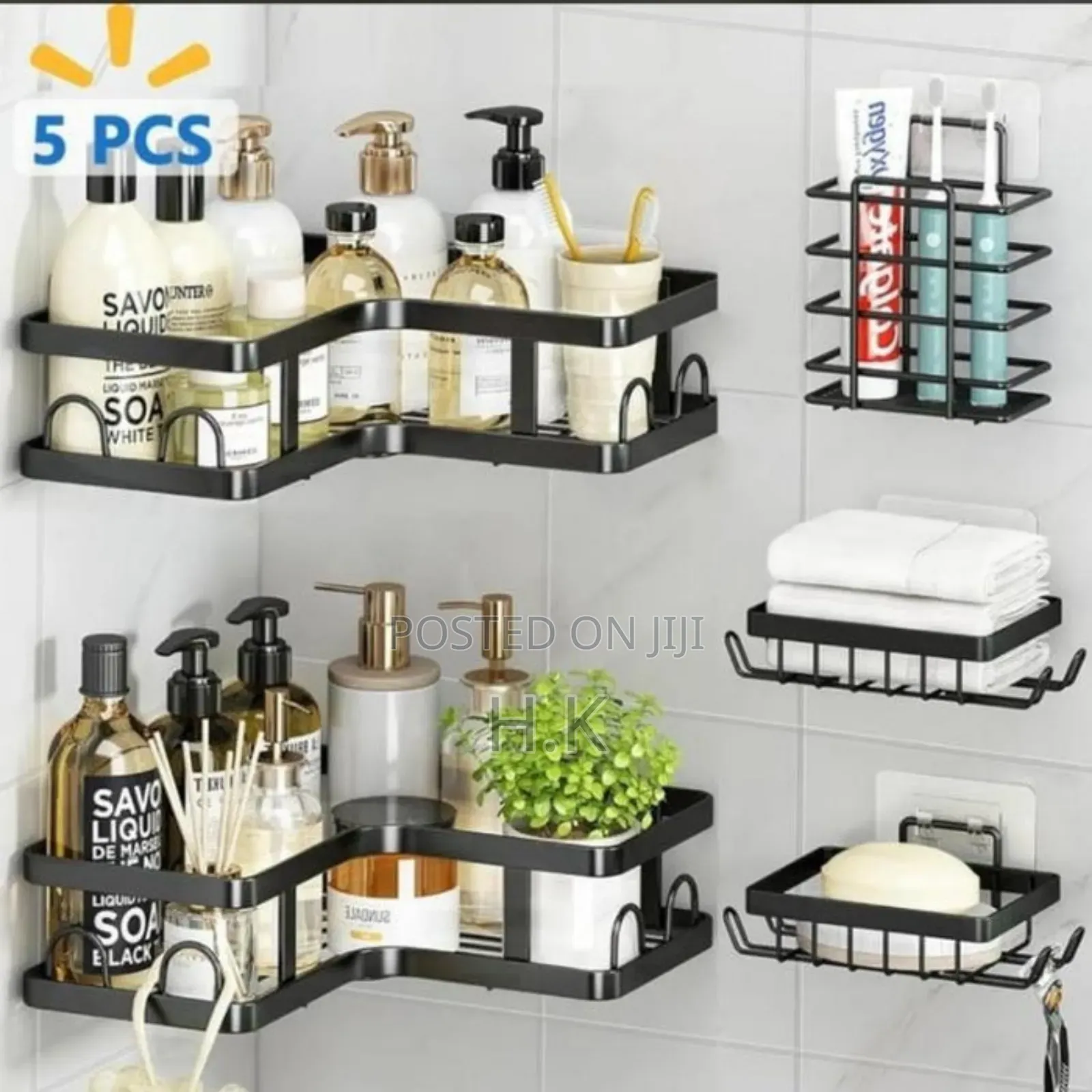 5piece Toilet Bathroom Shelves