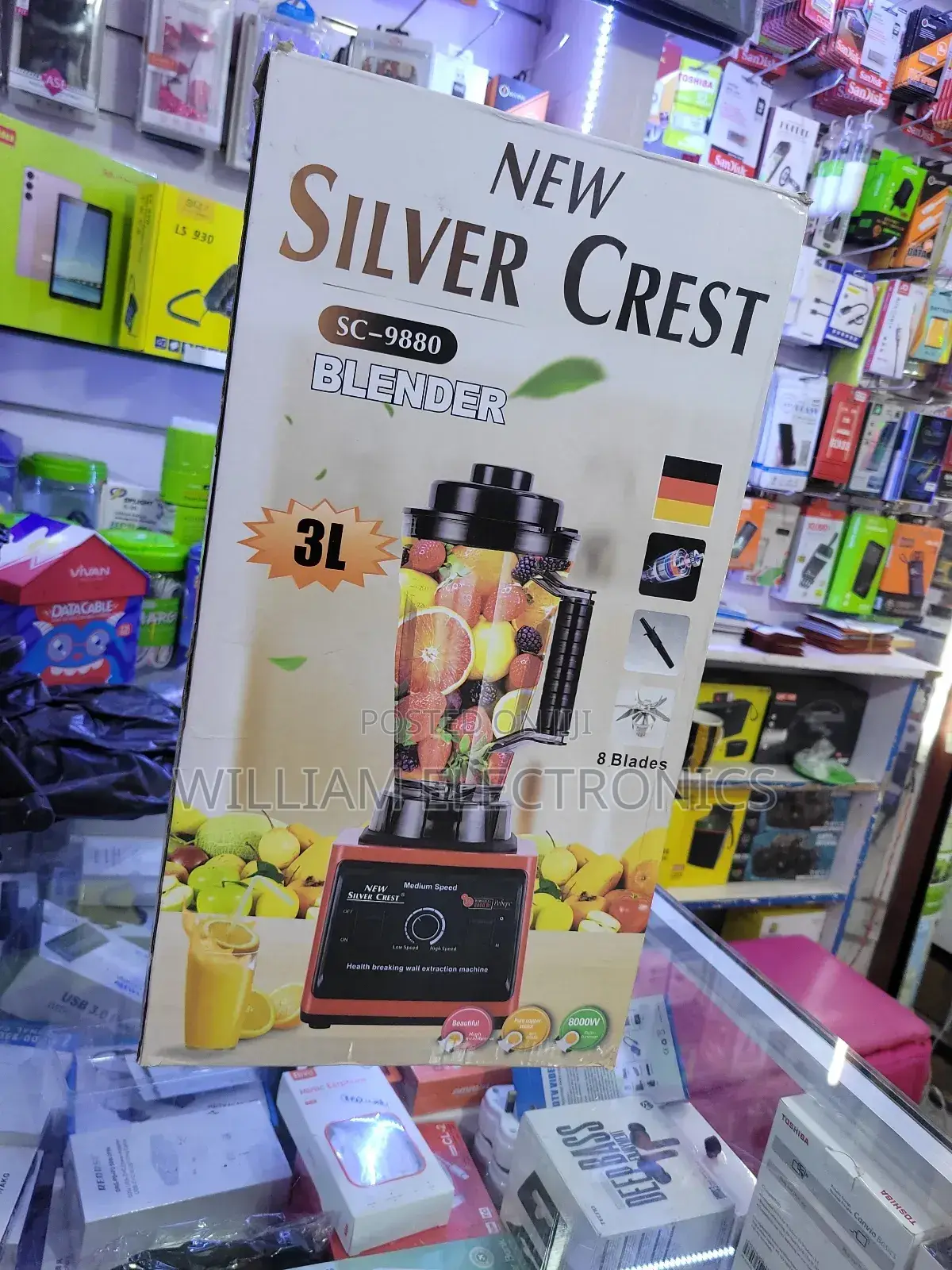Electric Silver Crest Commercial Blender/3lcommercial blender
