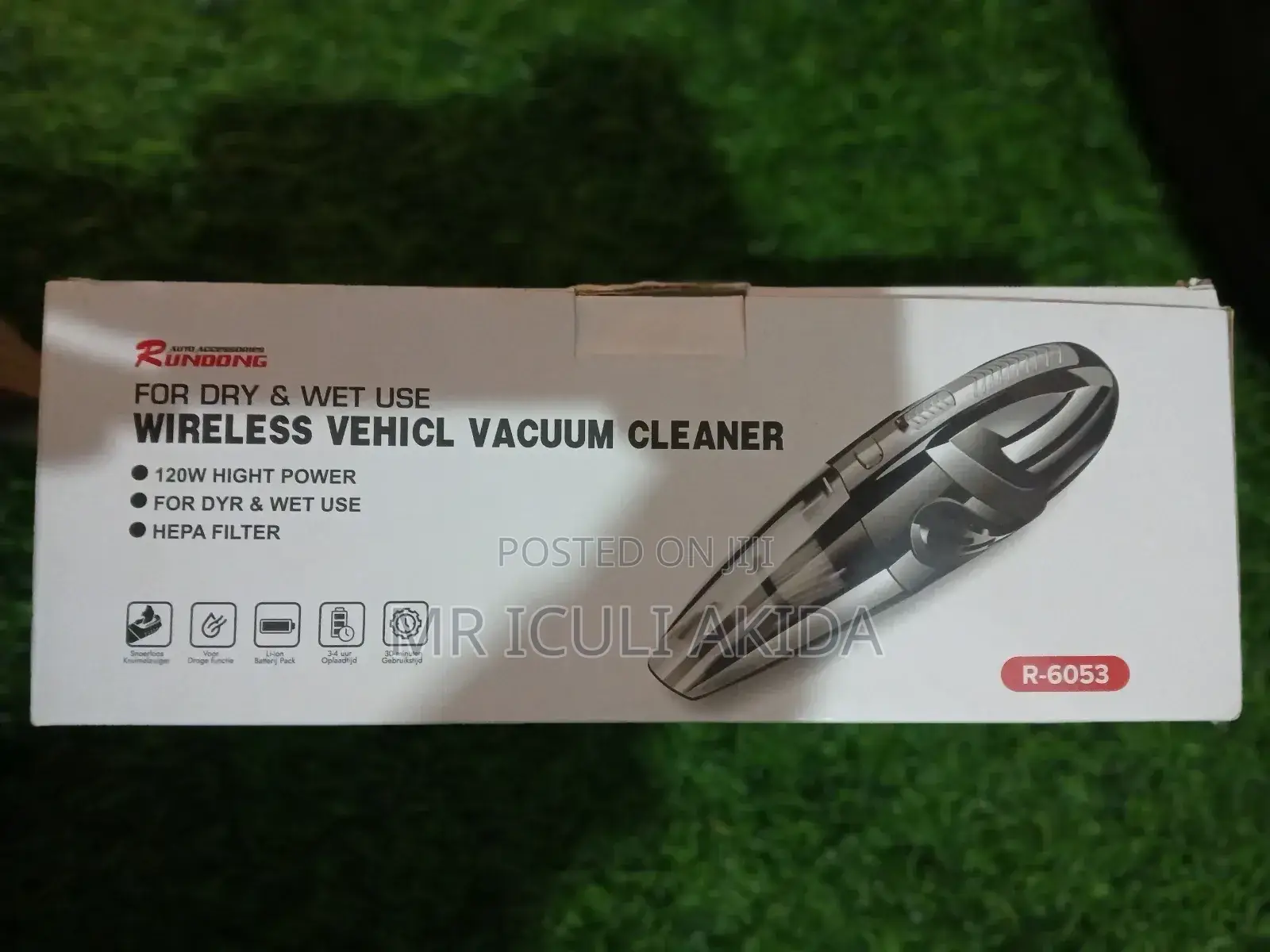 Wireless Handheld Vehicle Vacuum Cleaner for Wet and Dry Use