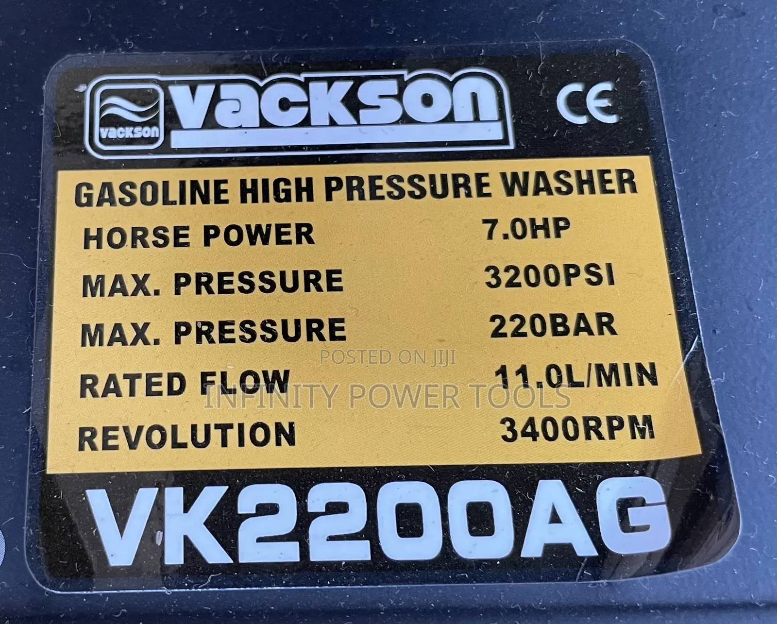 Gasoline High Pressure Washer(Vackson)